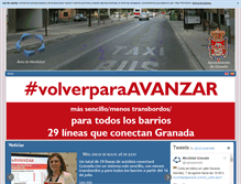 Tablet Screenshot of movilidadgranada.org